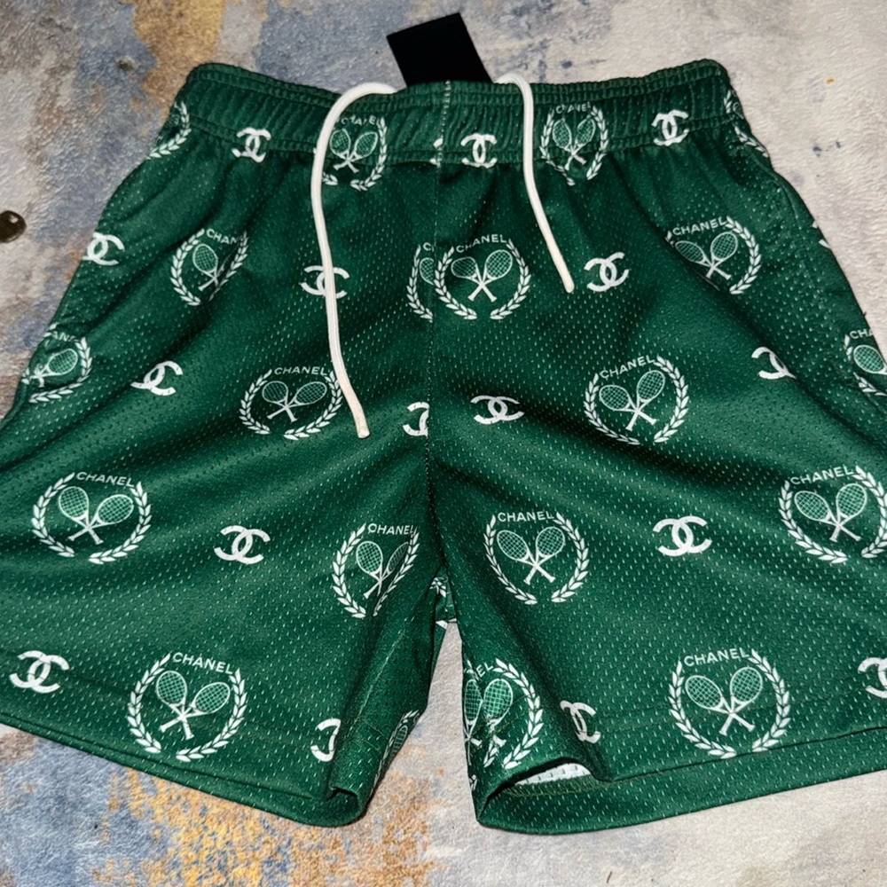 Chanel x Wolves ( New) collaboration shorts with all over print